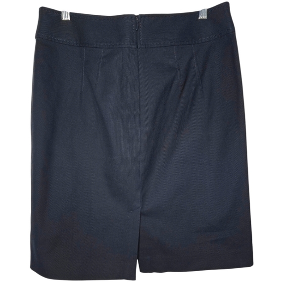 BANANA REPUBLIC Women's Mid Length Pencil Skirt Navy Blue Size 12 NWT - Picture 2 of 9